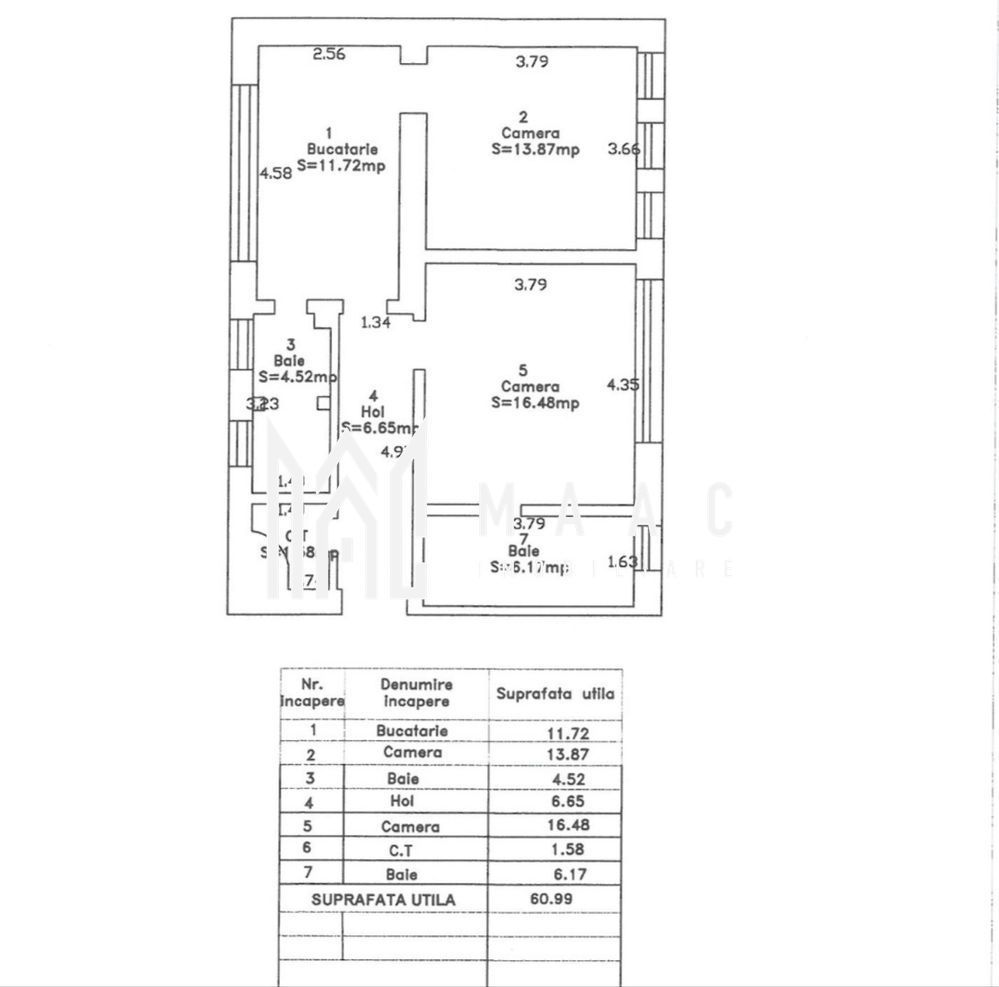 Apartament 2 camere de vânzare | Sibiu | Ultracentral | 2 băi - Poză 8