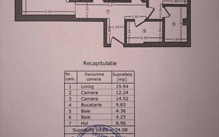 Apartament cu terasa proprie in complex Gran Via Park - Schiță 9