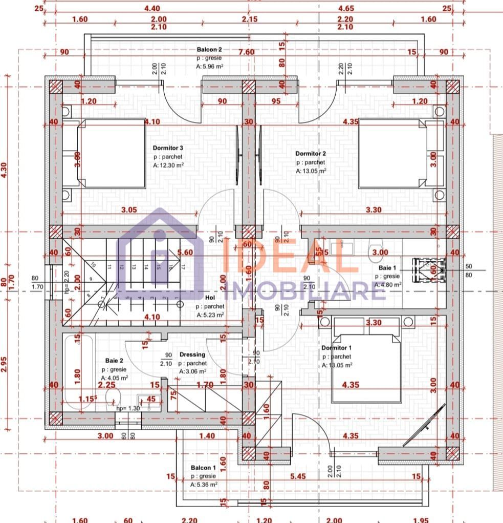 Casa Individuala cu 5 camere si 500 mp de curte, in Selimbar - Schiță 14