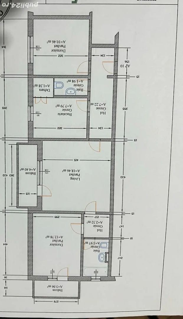 Apartament 3 camere Lipovei etaj 2 - Poză 12