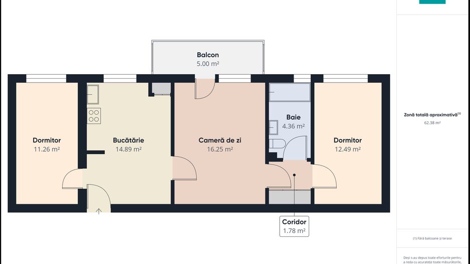 Apartament central cu 3 camere - Poză 9