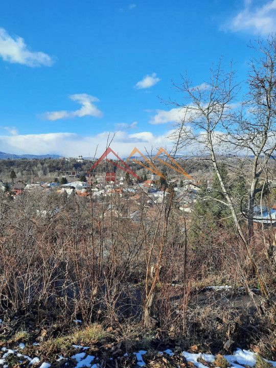 Teren intravilan 2077 m2, platou cu panorama, toate utilitatile, 23EUR - Poză 2