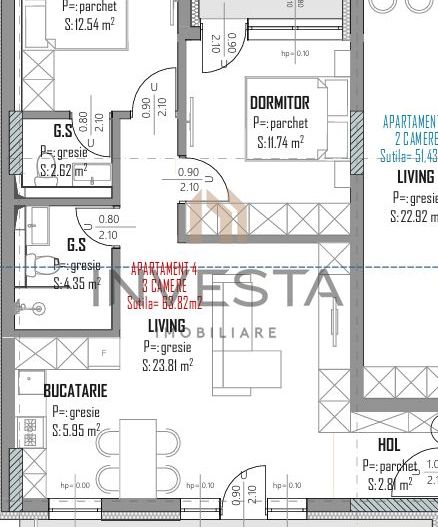 Apartament spatios/Bloc premium/Aurel Vlaicu - Schiță 5