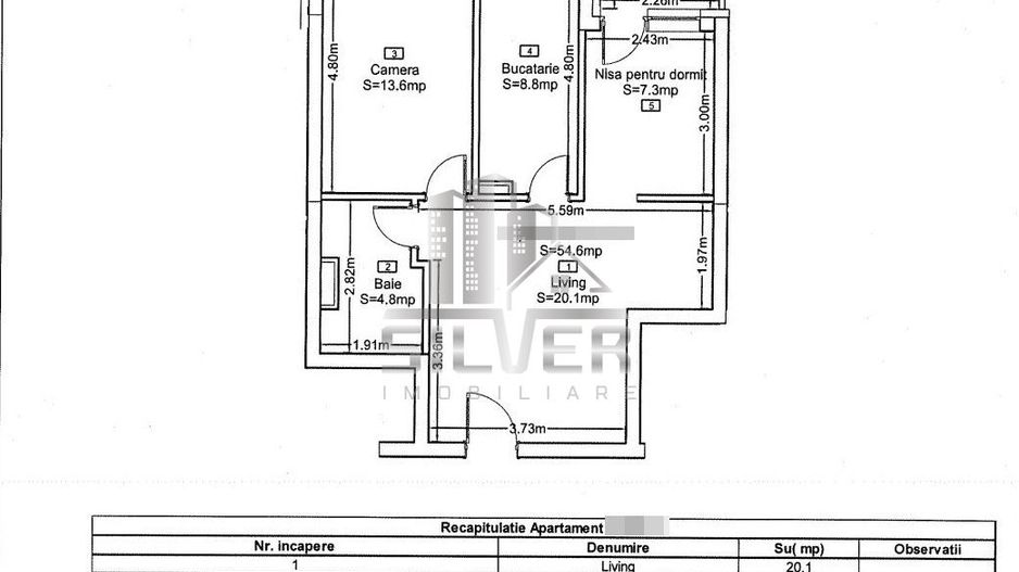 Apartament cu 3 camere/zona Frunzisului/CF. - Poză 2