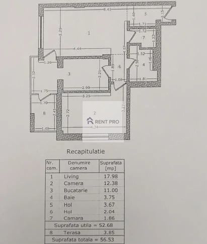 Apartament 2 camere de vânzare | GranVia Park – Lujerului | Etaj 8 | - Poză 10