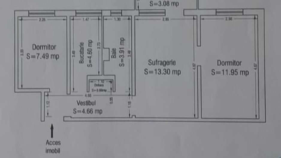 PREȚ REDUS – Apartament 3 Camere + Parcare + GAZE – Etaj 1 | Constanta - Poză 1