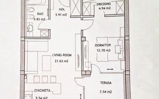 Apartament Suprafata Mare I Tractorul Coresi - Poză 2