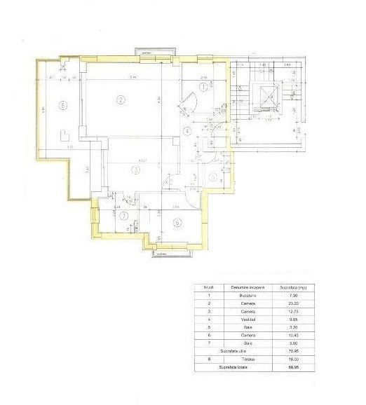 Apartament 3 camere | Soseaua Nordului | Loc de parcare - Schiță 12