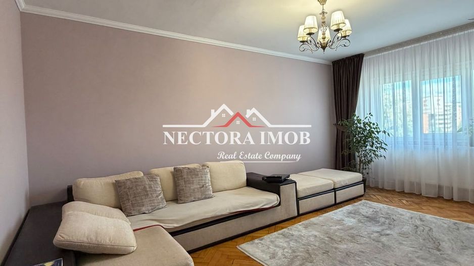 NECTORA IMOB-Apartament 3 camere, 2 bai, 2 balcoane, Mobilat/Utilat - Poză 1