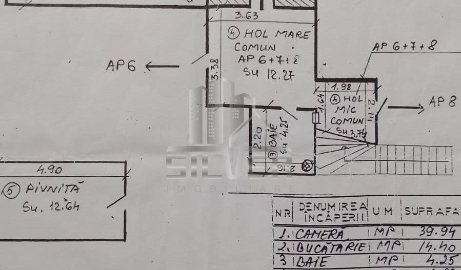 Apartament cu 2 camere in zona strazii Memorandumului! - Schiță 5