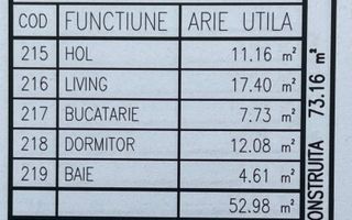 Apartament 2 camere, bloc nou, P+3, Ap.11, Et.2, Bl.5 - CP2461883 - Poză 6