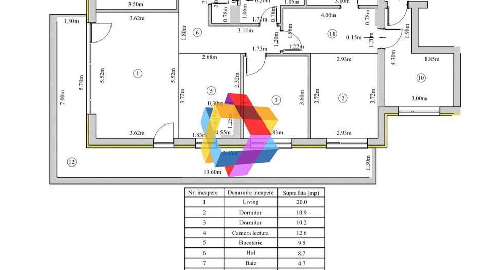 Spatiu comercial de închiriat Brasov - 101 mp # plus-imo.ro - Schiță 8