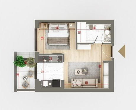 Garsoniera la vanzare - Poză 2