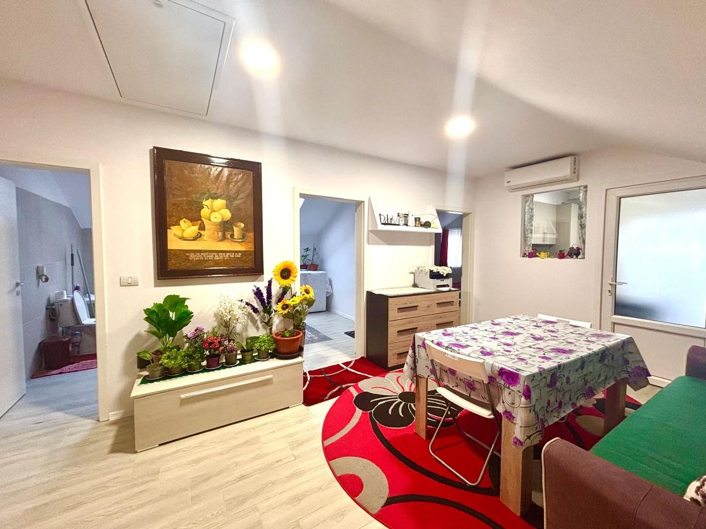 Apartament 3 camere, mobilat - 800e/ mp -Sanmihaiu Roman Comision 0% - Poză 2