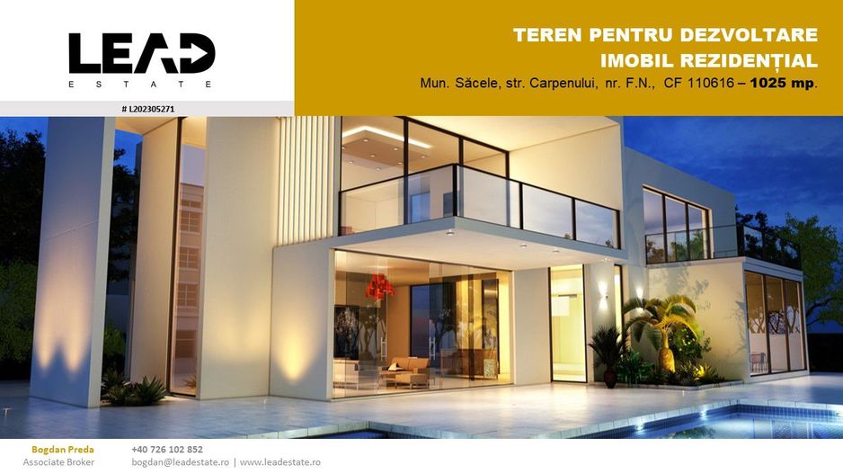 OPORTUNITATE INVESTIȚIE DEZVOLTARE REZIDENȚIALĂ / REȘEDINȚĂ - Poză 1
