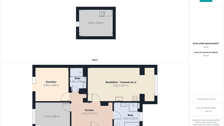 Apartament 3 camere, 71mp ,Calea Aradului - Ramada - Poză 10