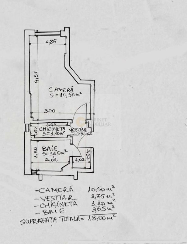 Garsoniera I Etaj 4 I Armeneasca I Se vinde nemobilata - Poză 7