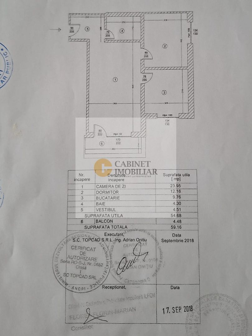 2 Camere | Utilat & mobilat | Parcare Inclusa | New Point 1 | Centrala - Schiță 20