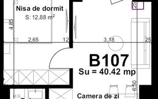 Apartament 2 camere, semifinisat, zona Vivo – proiect nou, etaj 1 - Poză 8