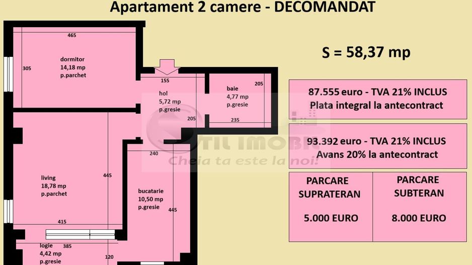 Apartament decomandat Cug Valea Adanca, bloc nou, cartier rezidential - Poză 2