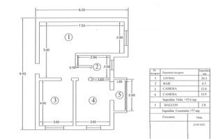 Apartament 3 camere – Complet mobilat și utilat Strand Sibiu - Schiță 16