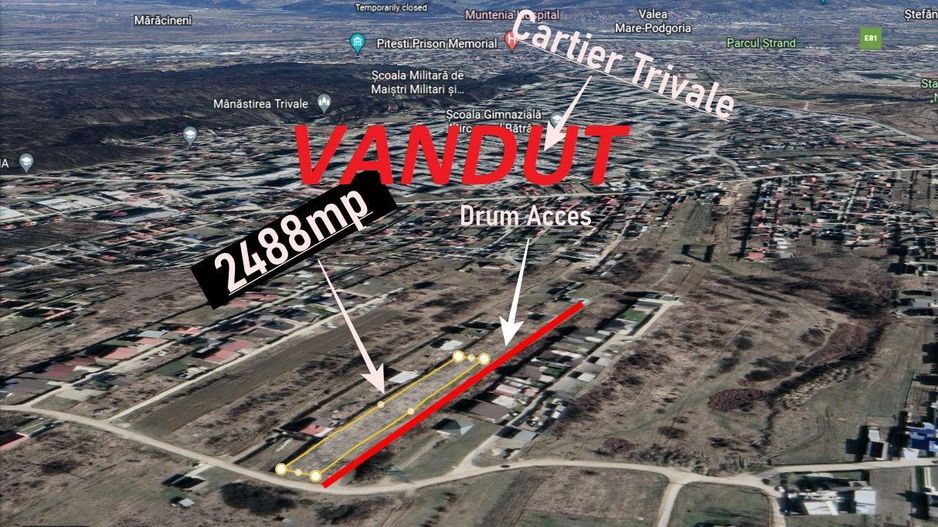 Vanzare Teren Trivale Platou Drumul Morii - Poză 1