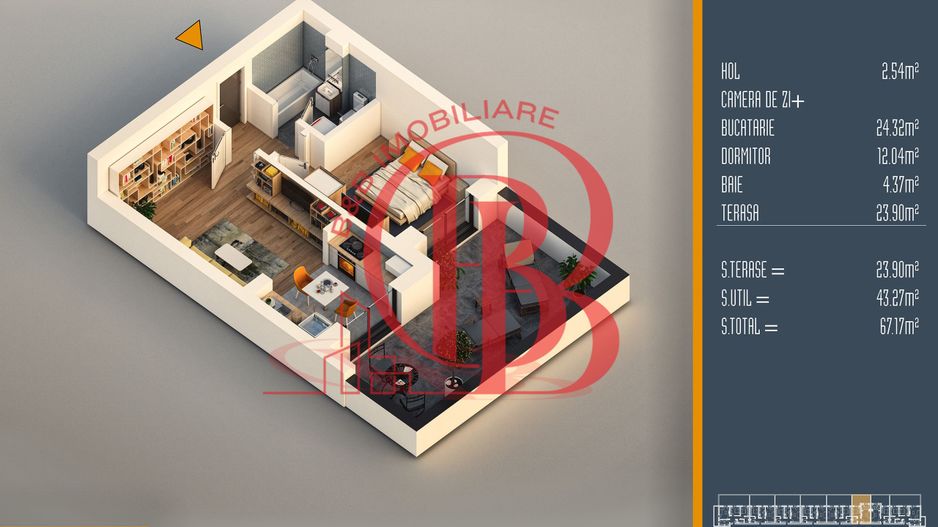 Oferta Lansare 2 camere proiect nou Pallady - Schiță 6