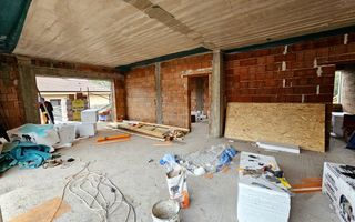 Casa nouă 123 mp utili, semifinisată, 535 mp teren, pod mansardabil - Poză 6