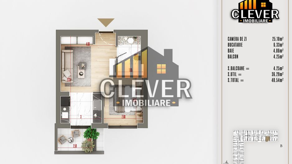 Apartament 2 Camere Finisaje Premium Theodor Pallady - Poză 2