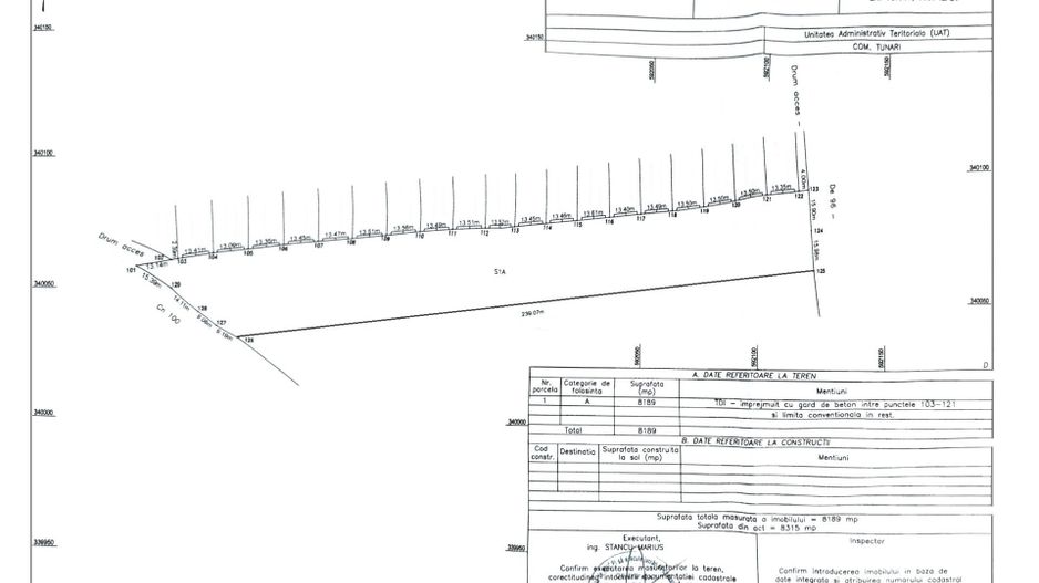 TUNARI - Cartierul Tineretului, 8.200 mp. teren ideal investitie - Poză 4