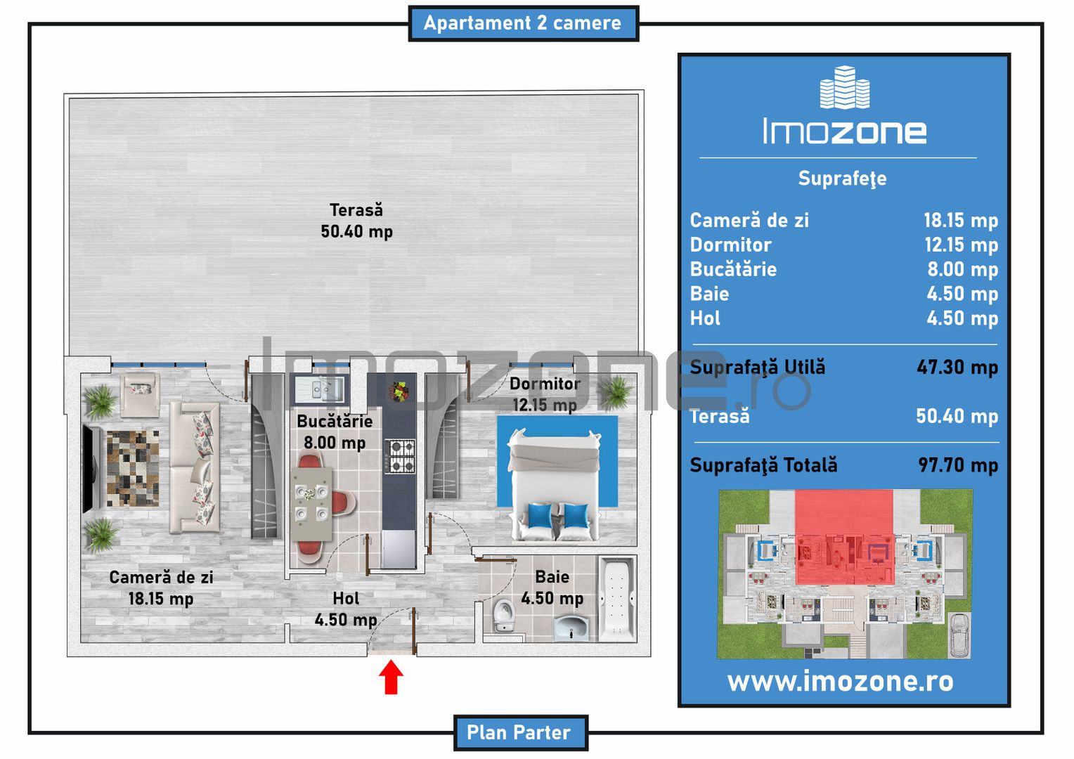 Prelungirea Ghencea, Ramura Jiului, bloc nou 2 camere 47mp + terasa 50 mp, dec - Poză 4