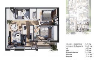 VANZARE APARTAMENTE 3 CAMERE IMOBIL NOU ZONA BACIU - Poză 2