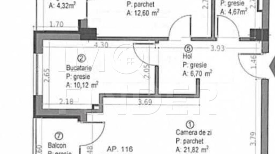 Apartament 2 camere, decomandat, 56 mp, 2 balcoane– langa Baza Sportiva - Poză 7