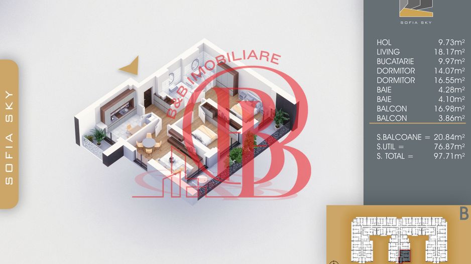 7min Metrou Nicolae Teclu 3 Camere Mutare Rapida-Th Pallady - Schiță 4