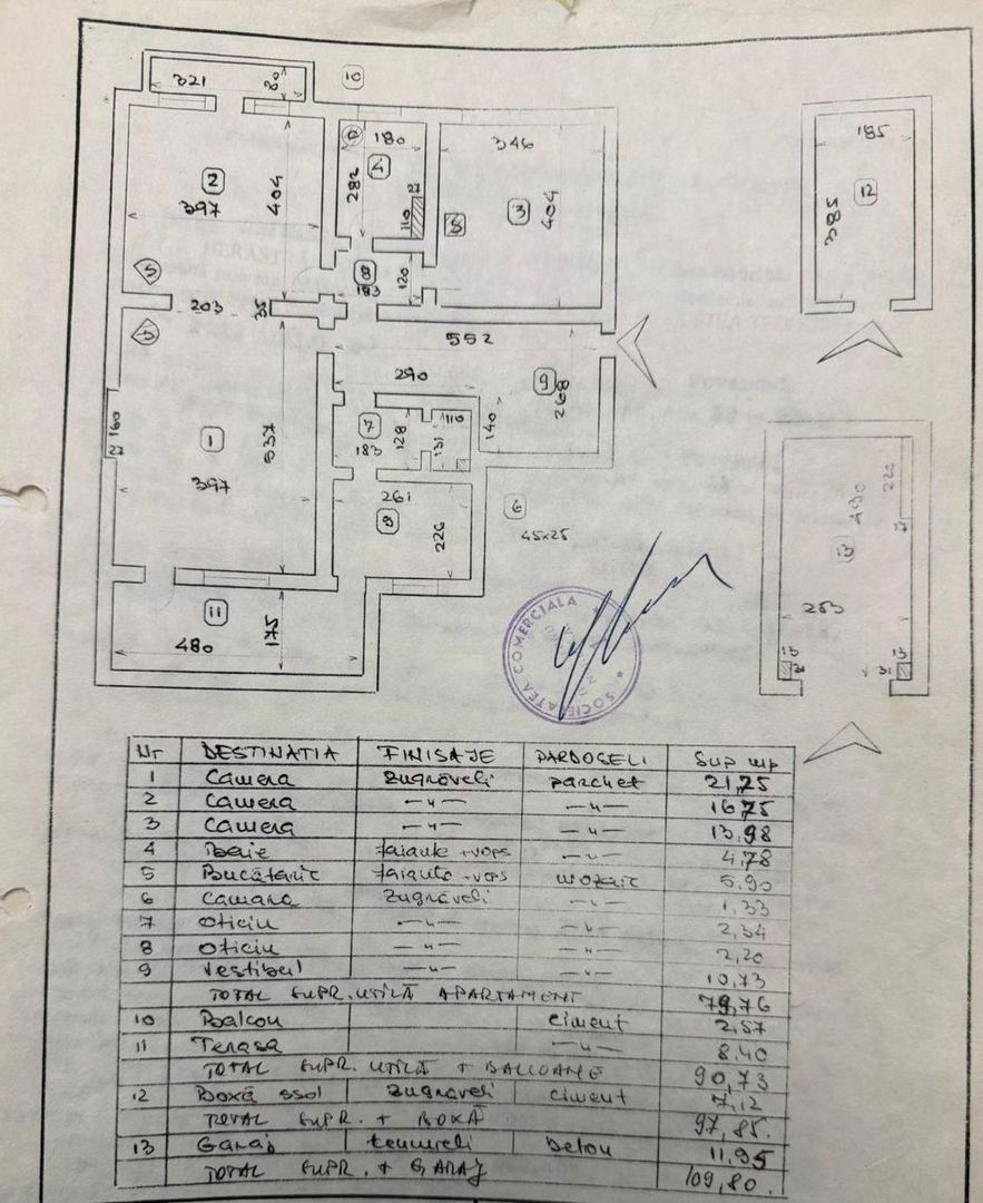 APARTAMENT 2 CAMERE | VICTORIEI | GARAJ - Schiță 13