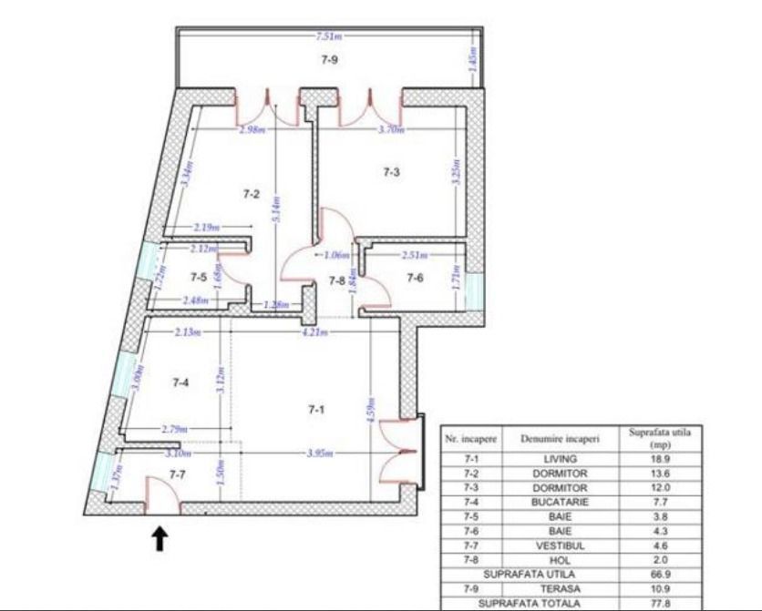 Apartament nou 3 camere Brancoveanu Str. Grigore Voda. - Poză 10
