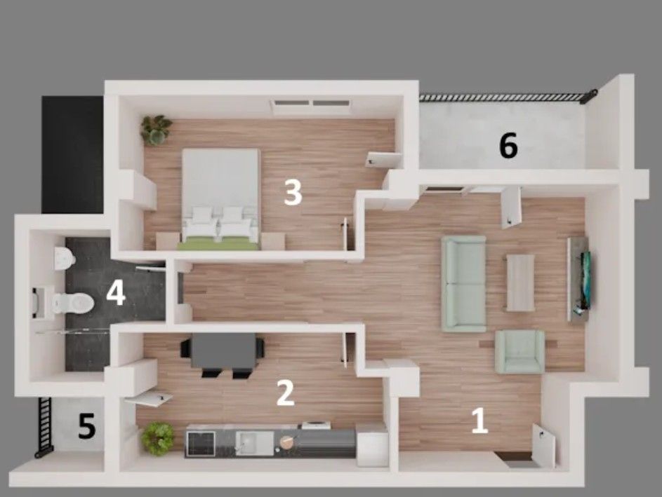 Apartament de vânzare în Otopeni – bloc nou central, parcare, comision 0 - Schiță 11