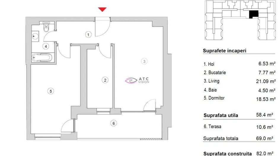 Apartament 2 camere - 13 Septembrie - Sebastian - Vulcan Residence - Poză 8