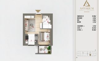 studio proiect premium izolatie fonica - Schiță 1