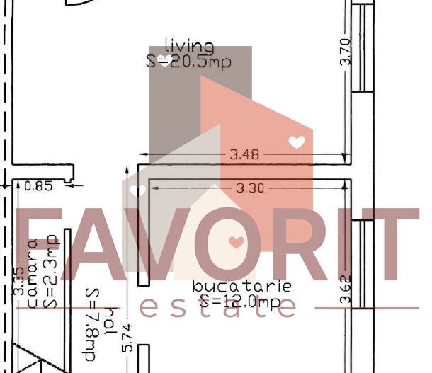 Finisat la cheie. Bucatarie inchisa. 311 mp teren - Schiță 19