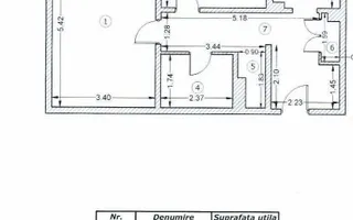 2 Camere - 58MP | Decomandat | 1981 | Metrou Lujerului la 2 minute - Schiță 20