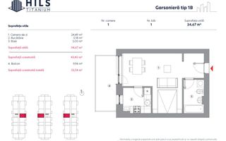 Vânzare, garsonieră tip 1 B, sector 3, HILS Titanium, București - Poză 5