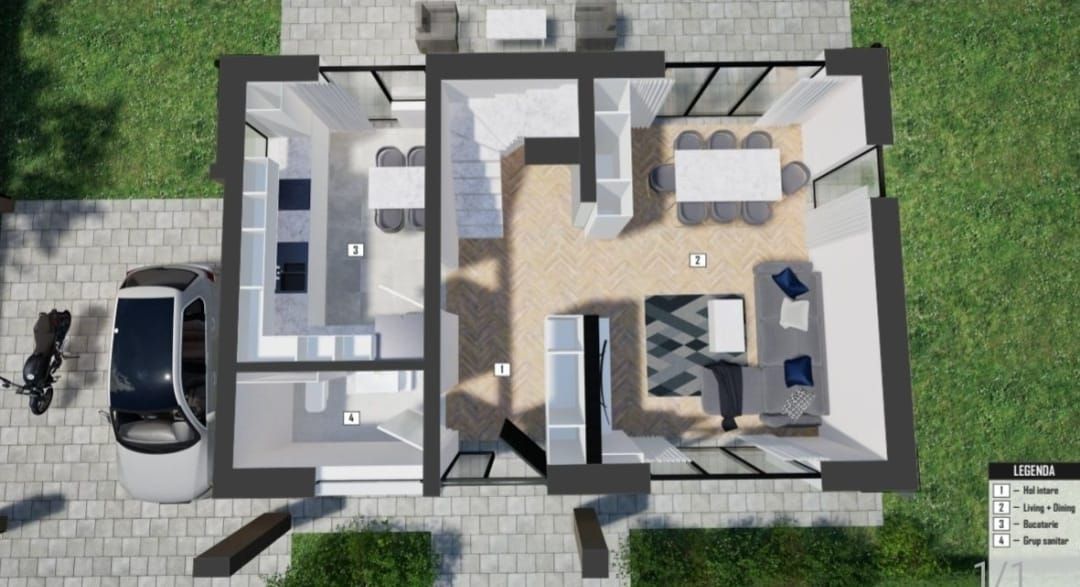 Casa individula, zona Primariei Floresti - Schiță 10