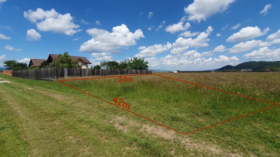 Rasnov -Glejarie 1000 mp front 42m posibilitate duplex sau 2 constructii - Poză 3