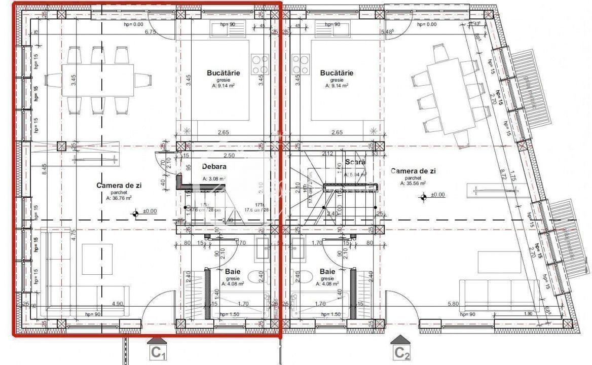 Duplex cu 4 camere | 2 garaje | Dambul Rotund | 7min Rivus Mall | Comision 0 - Poză 8