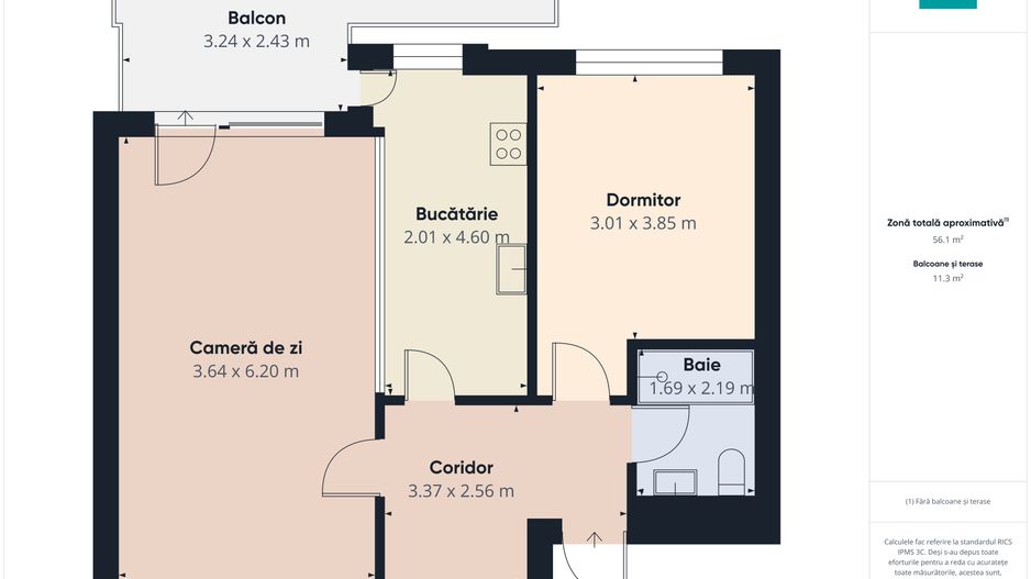 Apartament 2 camere | Nusco City Faza 1 | - Poză 7