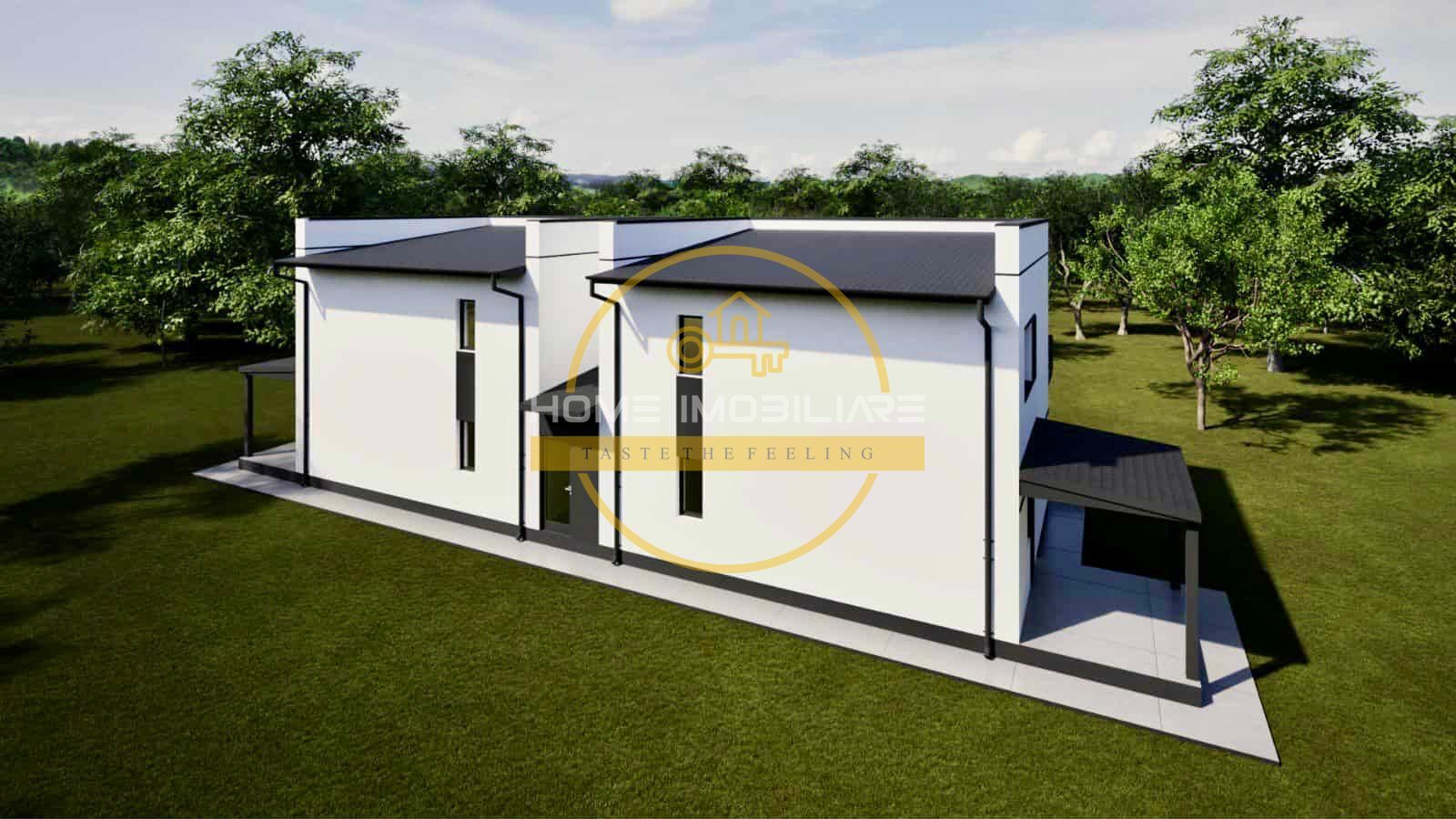 Duplex fără perete comun | 4 camere | 100 mp utili | 300 mp teren | Lunca Cetățu - Poză 4