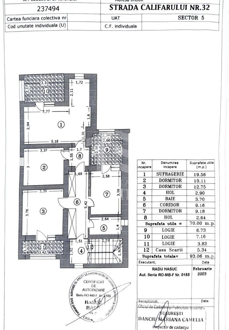 Casă Individuală | 6 Camere | Garaj | Sector 6 Califarului nr.32 - Schiță 25