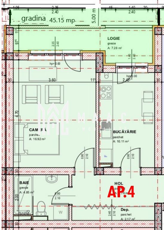 Apartament 1 camera | Decomandat | Zona Brana - Poză 1