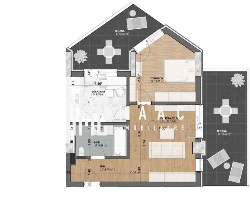 Apartament 2 camere | Mihai Viteazul | 2 terase - Poză 3